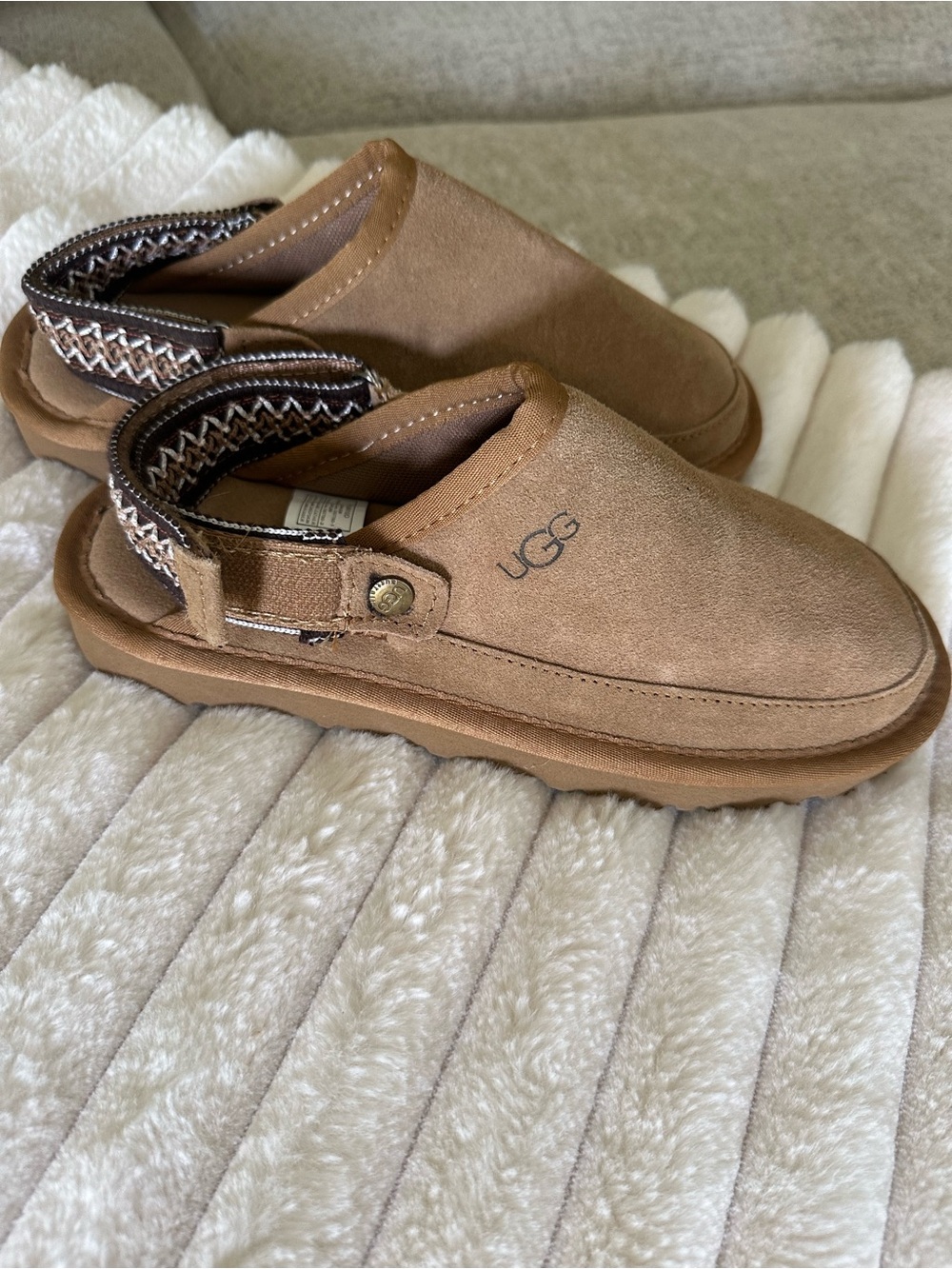 UGG women’s Chestnut Suede Slingback Clog